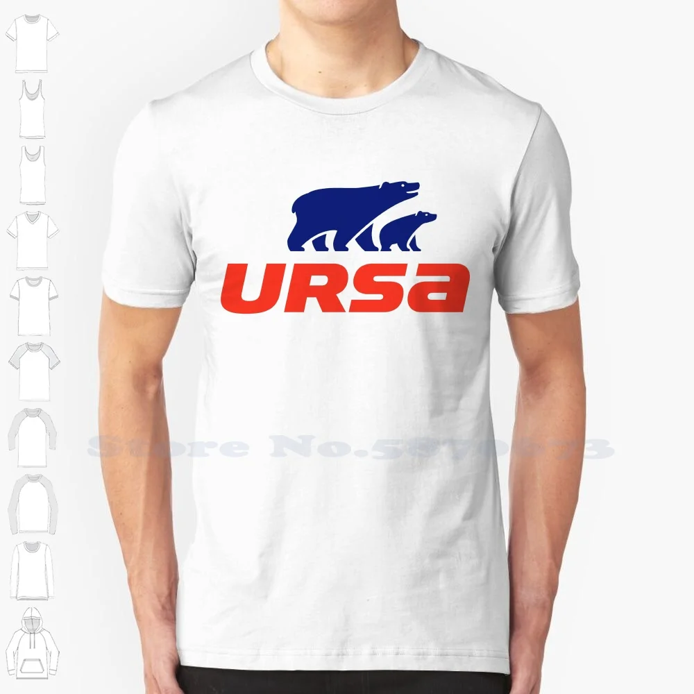 

Повседневная футболка Ursa с логотипом, 100% хлопок