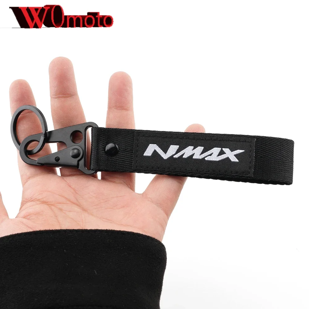 Embroidery Keychain For YAMAHA NMAX N-MAX 155 150 125 Motorcycle Accessories NMAX155 NMAX150 NMAX125 Key Chain Holder Keyring