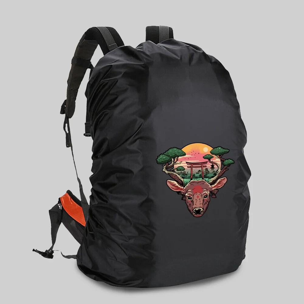 Portable Rain Cover for Backpacks Waterproof for Camping Climbing Outdoor Dustproof 20-70L Backpack Cover Print Pattern