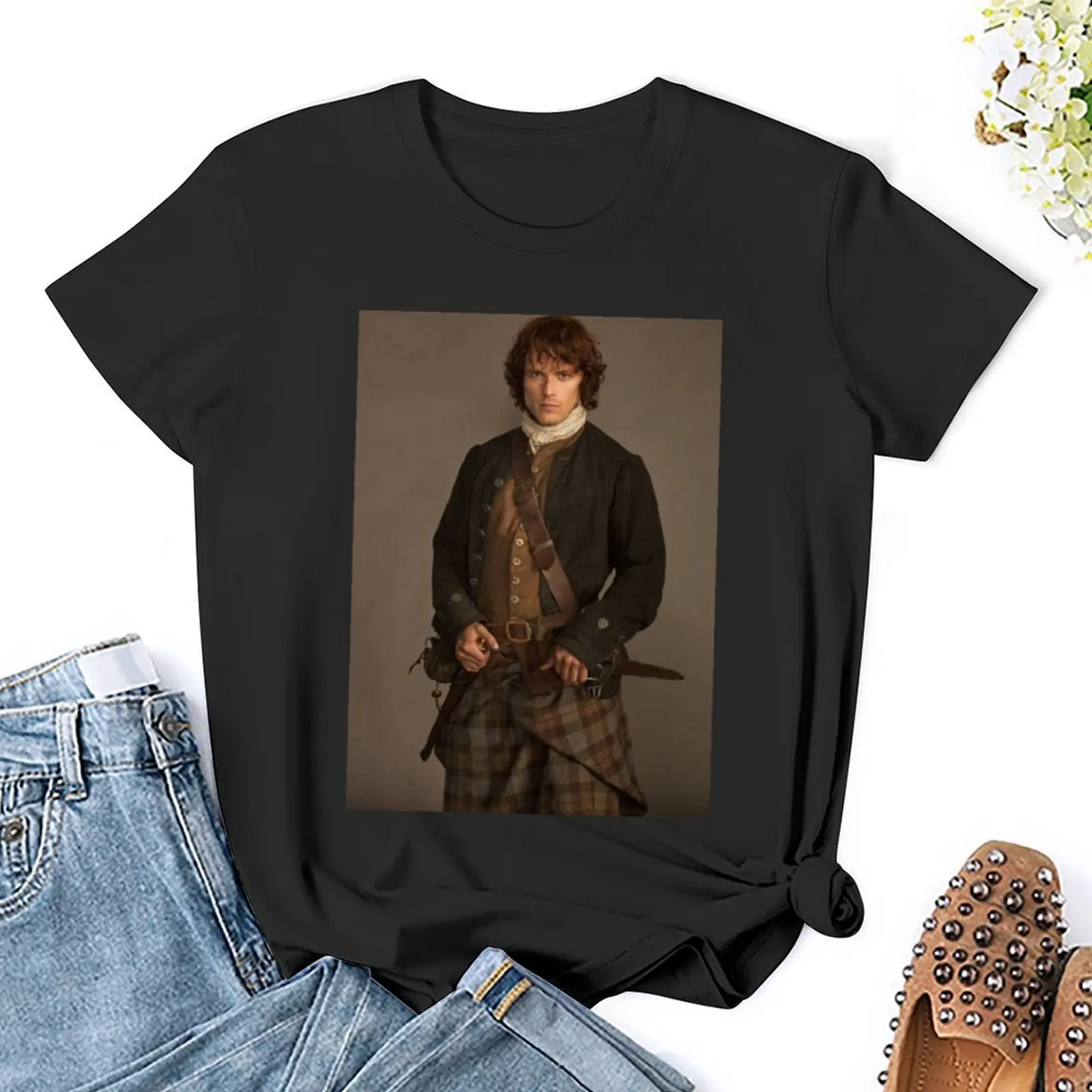 Sam Heughan T-Shirt tees summer clothes aesthetic clothes female designer clothes Women luxury