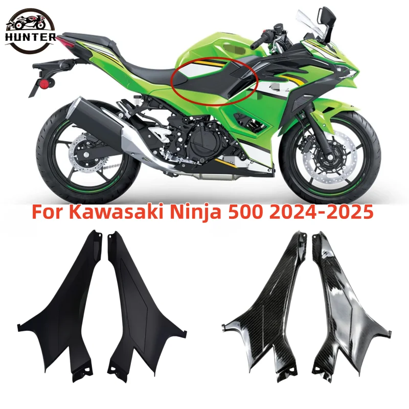 

Motorcycle Accessories Gas Fuel Tank Side Cover Fairing Fit For Kawasaki Ninja500 Ninja 500 2024 2025