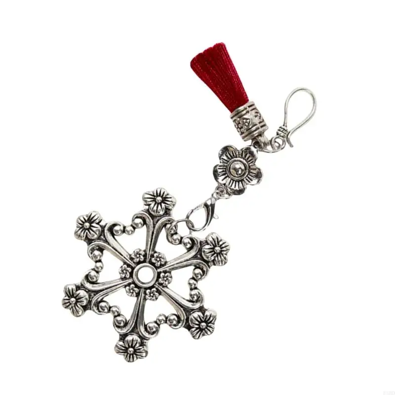 

652F Antique Thread Spools Bobbins Snowflake Shaped Thread Winders for Sewing Thread Embroidery Thread Winding Holder Plate