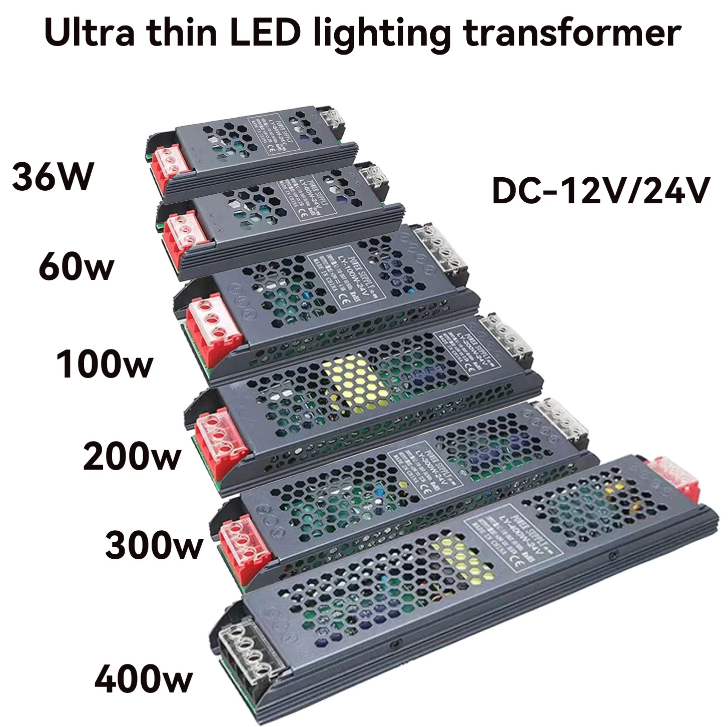 

Ультратонкий импульсный источник питания постоянного тока 24 В 60 Вт 120 Вт 300 Вт 400 Вт световой трансформатор AC110-250V адаптер источника для светодиодных лент SMPS