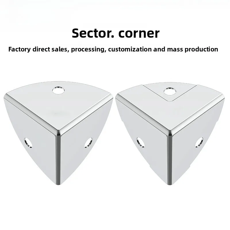 Triangular Corner Code, Corner hardware, Corner Wooden Box, 90-Degree Right-Angle Fixed Angle Iron Combination Connection Piece