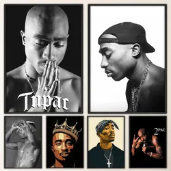 Rapper Tupac Shakur 2pac Poster Prints Poster Wall Painting Bedroom Living Room Wall Bar Restaurant Sticker Small