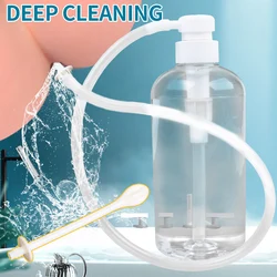 600ml Reusable Pressure Manual Enemas For Women Vaginal Douche Cleaner Anal Douche Vagina Cleaning Kit Cleansing For Women Men