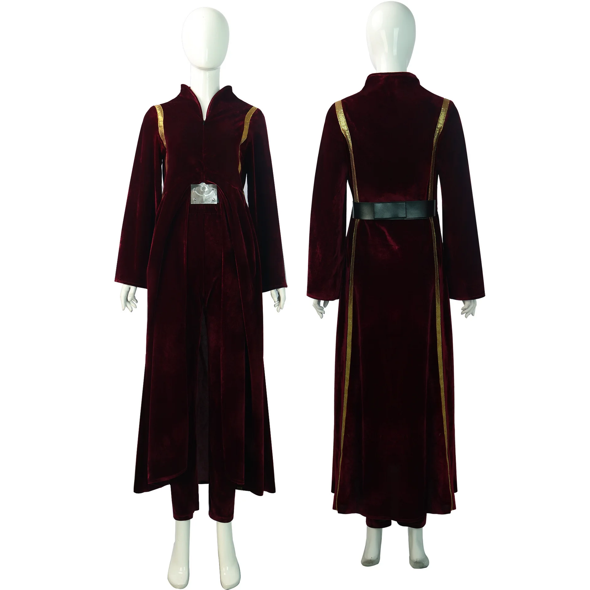 

New Movie Padme Cosplay Amidala Costume Outfit Uniform Coat Pant Belt Halloween Carnival Party Disguise Suit