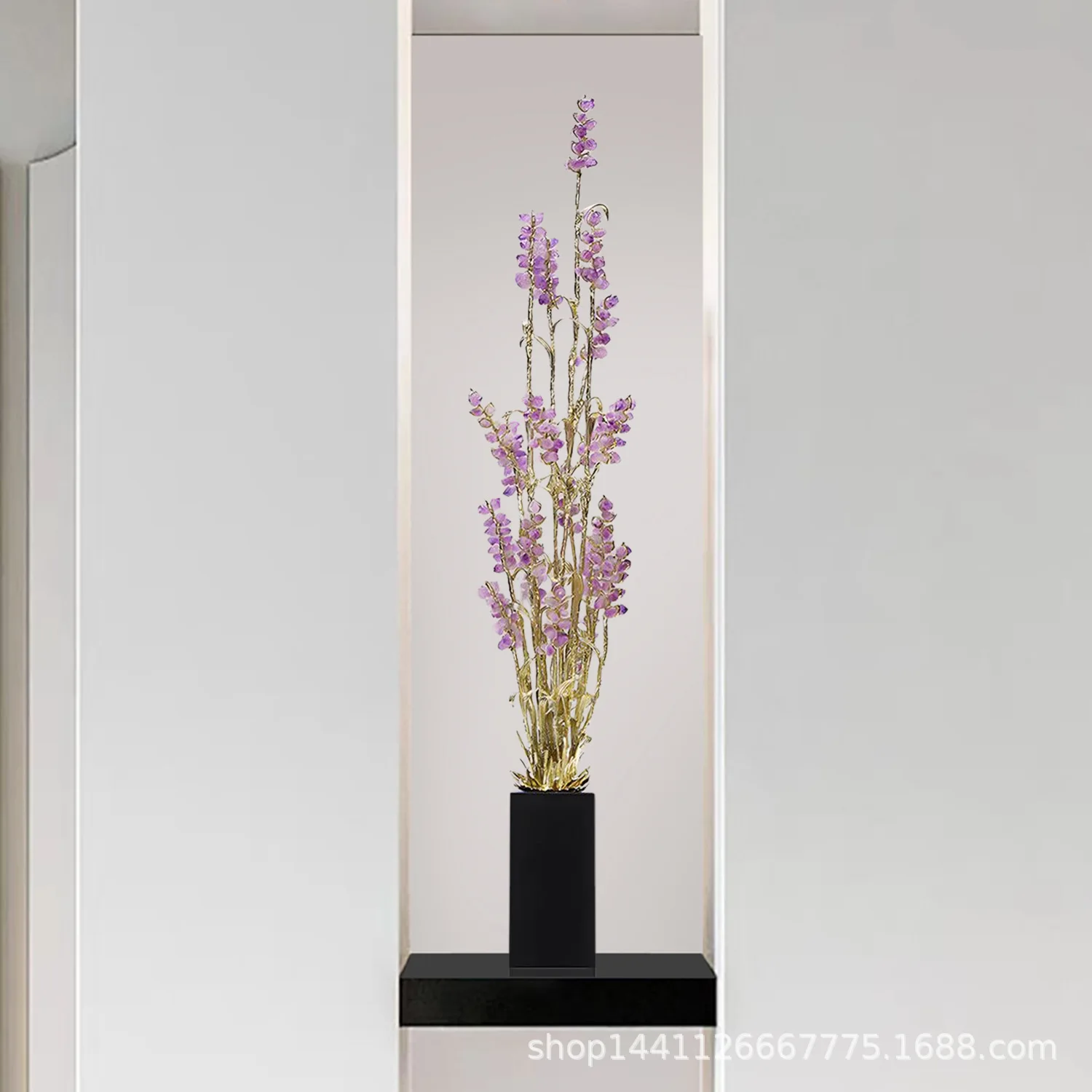 LTT amethyst spike safety ornament light luxury high-end living room entrance TV cabinet decoration