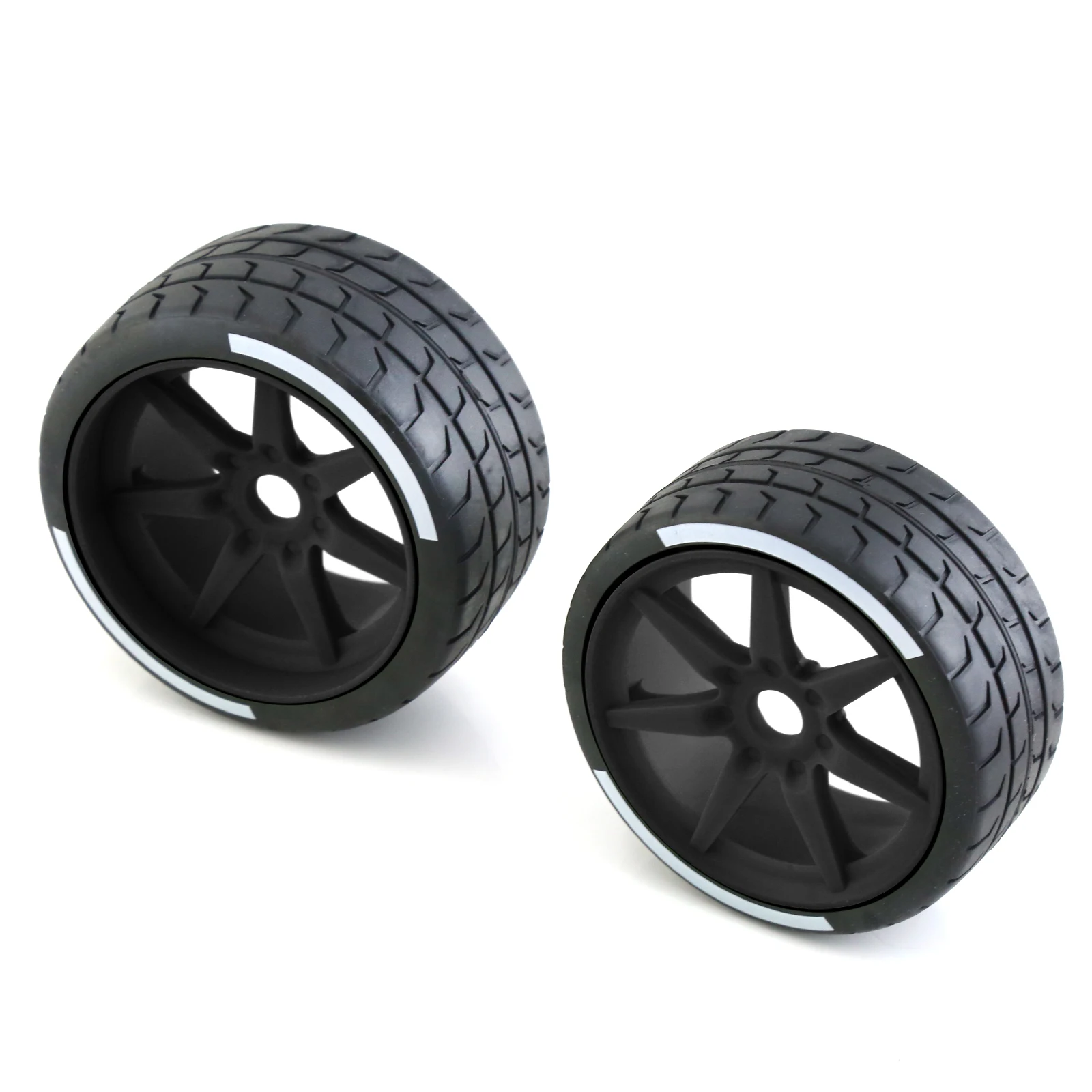 4Pcs Tire Tyre 17mm Wheel Hex For ARRMA1/7 Firebird FELONY FSR Flying God Mustang GT Flat Running Da DA GT Tire Racing Highway