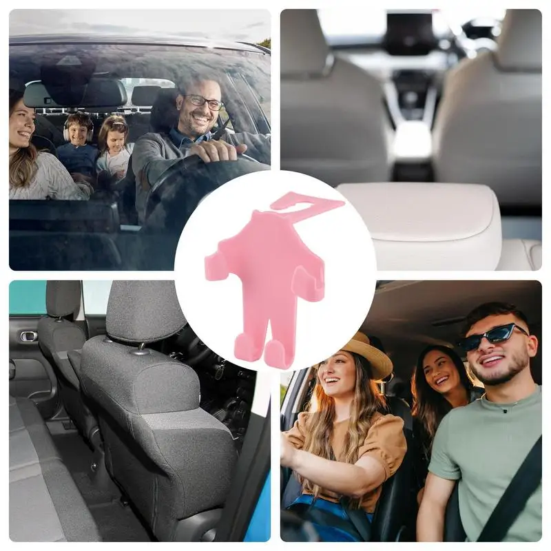 Car Seat Rotação Gancho com Phone Holder, Encosto de Cabeça Ganchos, 2 em 1, Bolsa, Veículo Voltar