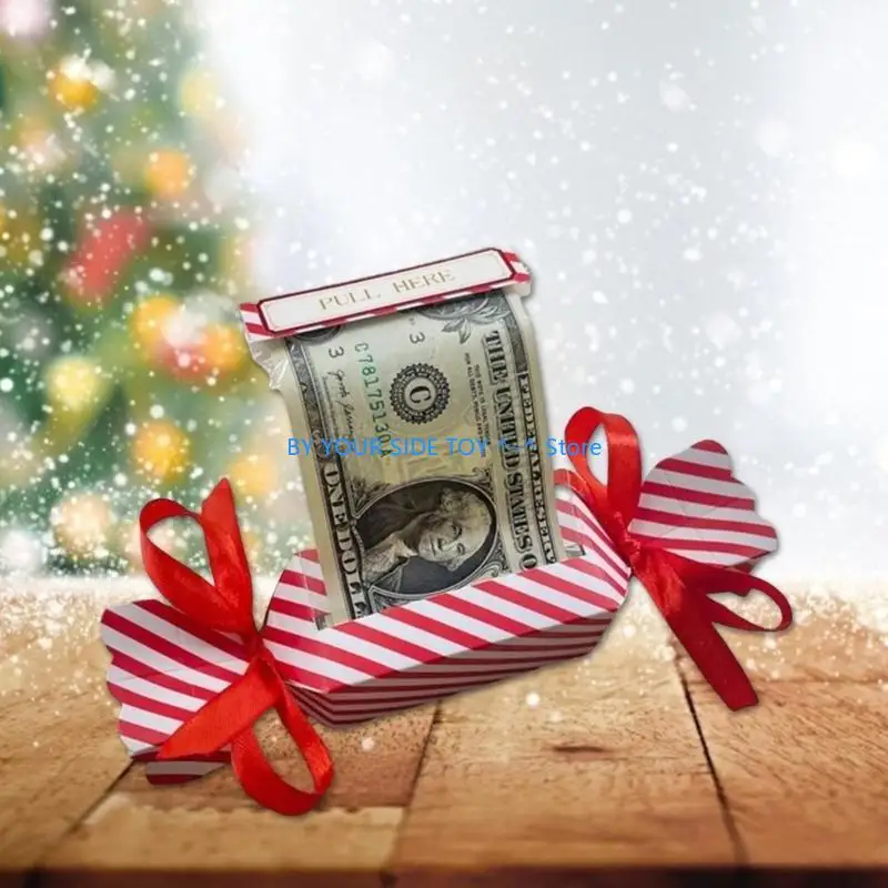 Creative Cash Candy Gift Pouches ต้นคริสต์มาสสีเขียวและเกล็ดหิมะออกแบบ u6xe