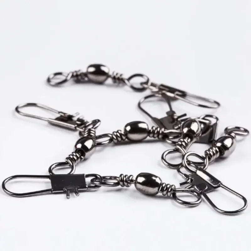 Swivels Fishing Connector Pin Bearing Rolling Swivel Snap Fastlock Clips Fishhook Fishing Tackle Accessories