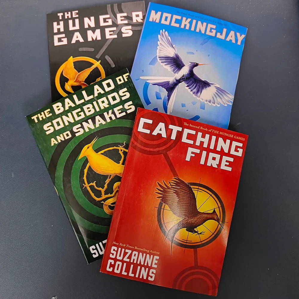 1 كتاب ألعاب الجوع 1/2/3/4 في كتب الروايات الإنجليزية #1