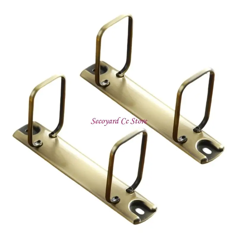 N3UC Metal Binding Clip Two Hole Metal Binding Rings For Paper Documents Organization