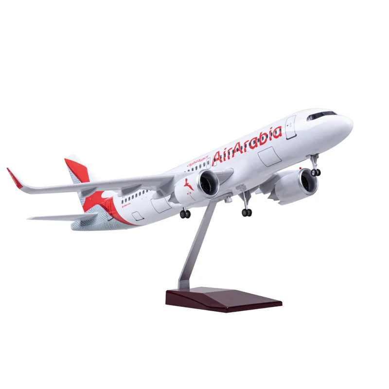 

Model Airplane 47cm A320 Airarabia Airlines Plane Model Resin With Light Wheel Base Collected Gift By Aviation