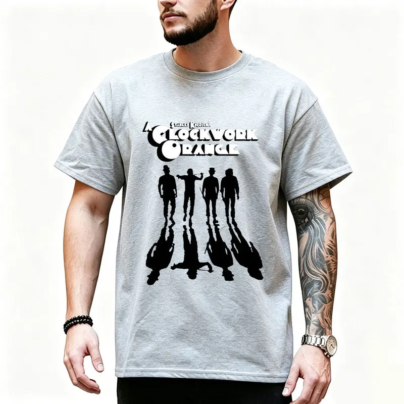 A Clockwork Orange 0825 Retro Movie Graphic T‑shirt Alex Droog Print Unisex Casual Tee Short Sleeve Streetwear All size S-6XL