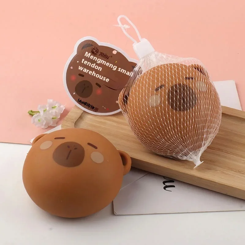 Capybara rebond lent décompression pincement jouet soulagement du Stress drôle Animal presser jouet Capybara forme presser balle cadeau pour les enfants