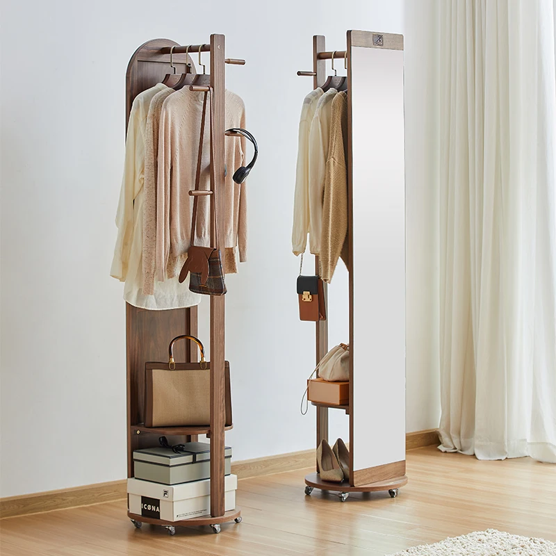 

Reachable full-body mirror, coat rack, multi-functional rotating full-length mirror, light luxury, advanced dresser, floor-to-ce