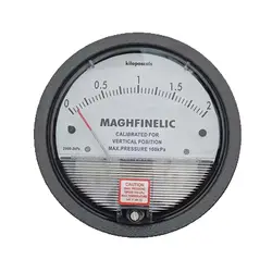 Diferencial Pressure Gauge profissional barômetro, liga de alumínio, manômetro mecânico para equipamentos médicos etc