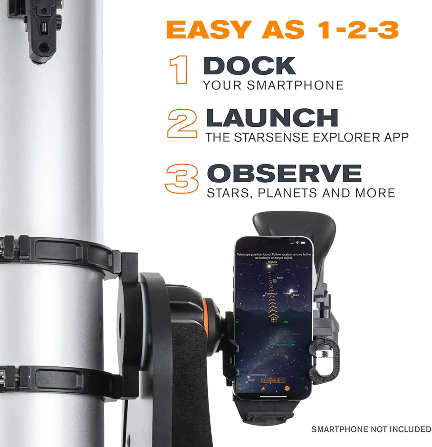 StarSense Explorer 150mm Tabletop Dobsonian Smartphone App-Enabled Telescope  Works with StarSense App to Help You