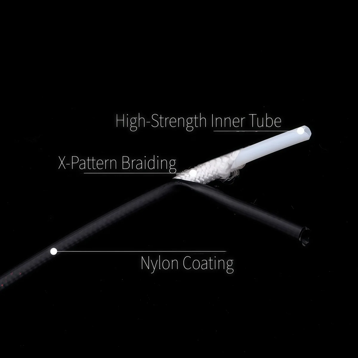 MEROCA Hydraulic Brake Hose 2.0*5.0MM Nylon Coated Brake Line Cable For SHIMANO/SRAM/MAGURA/FORMULA