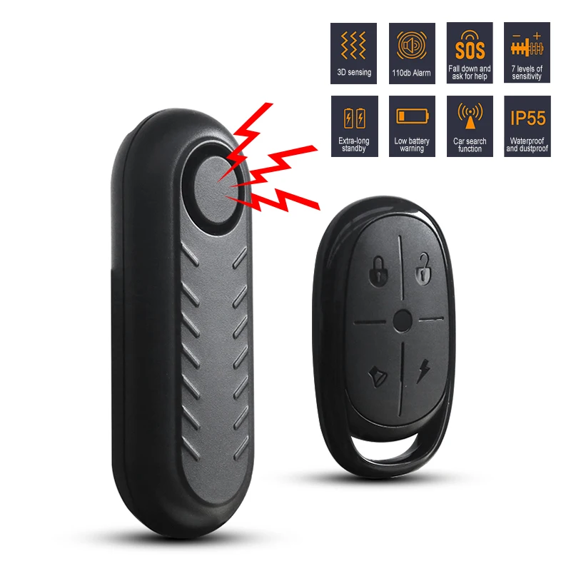 Wireless Bicycle Alarm Remote Control Waterproof Electric Motorcycle Scooter Bike Security Protection Anti theft Alarms