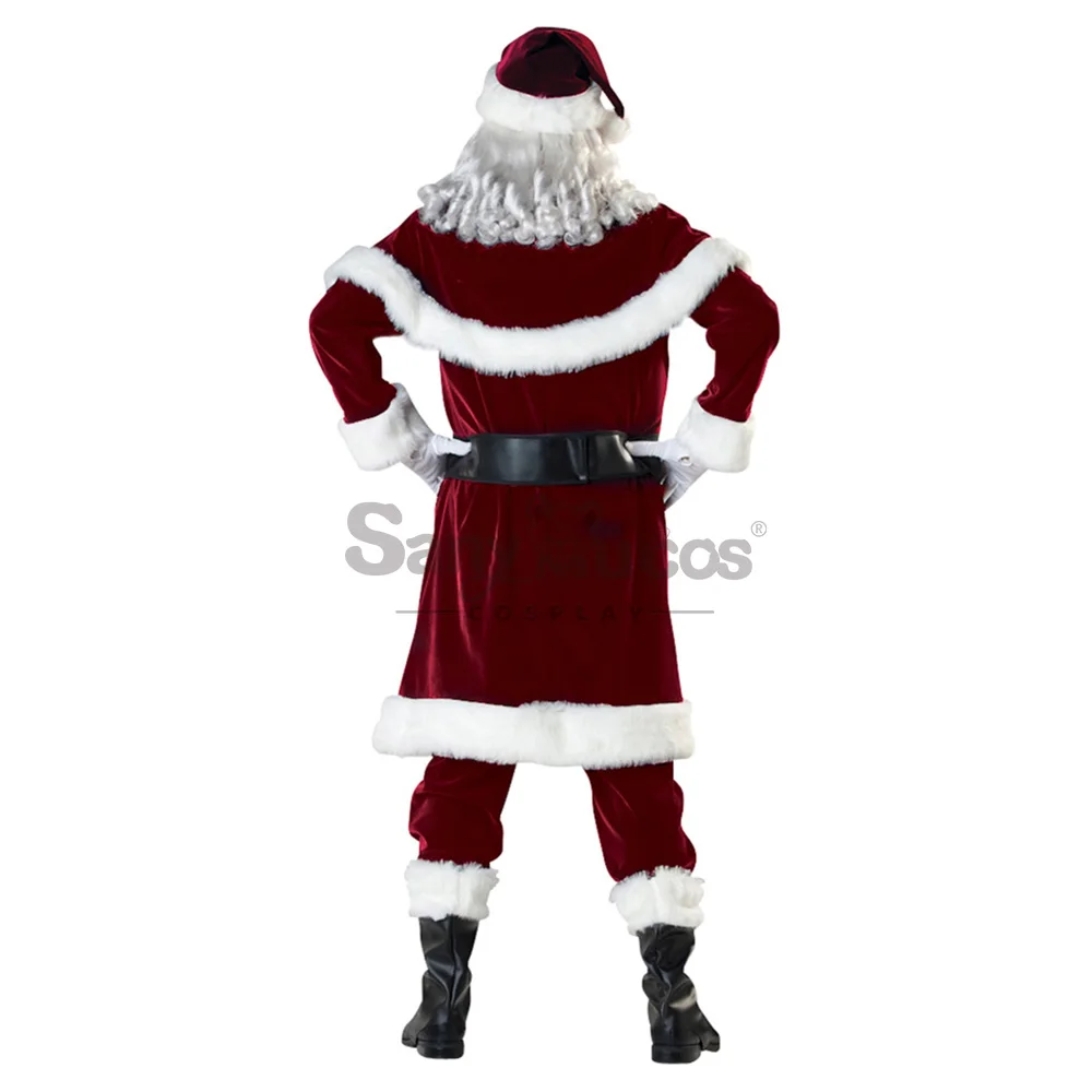 IN STOCK SanyMuCos Santa Claus Cospaly Christmas CosplaySanta Claus Dress Cospaly Outfit Comic-con Christmas\Santa Gifts