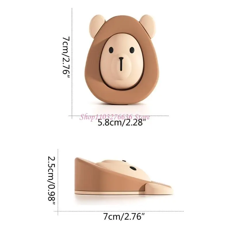 واقيات حائط الأطفال R6FD مع ملصق ذاتي اللصق لحماية مقابض أبواب الحائط #6