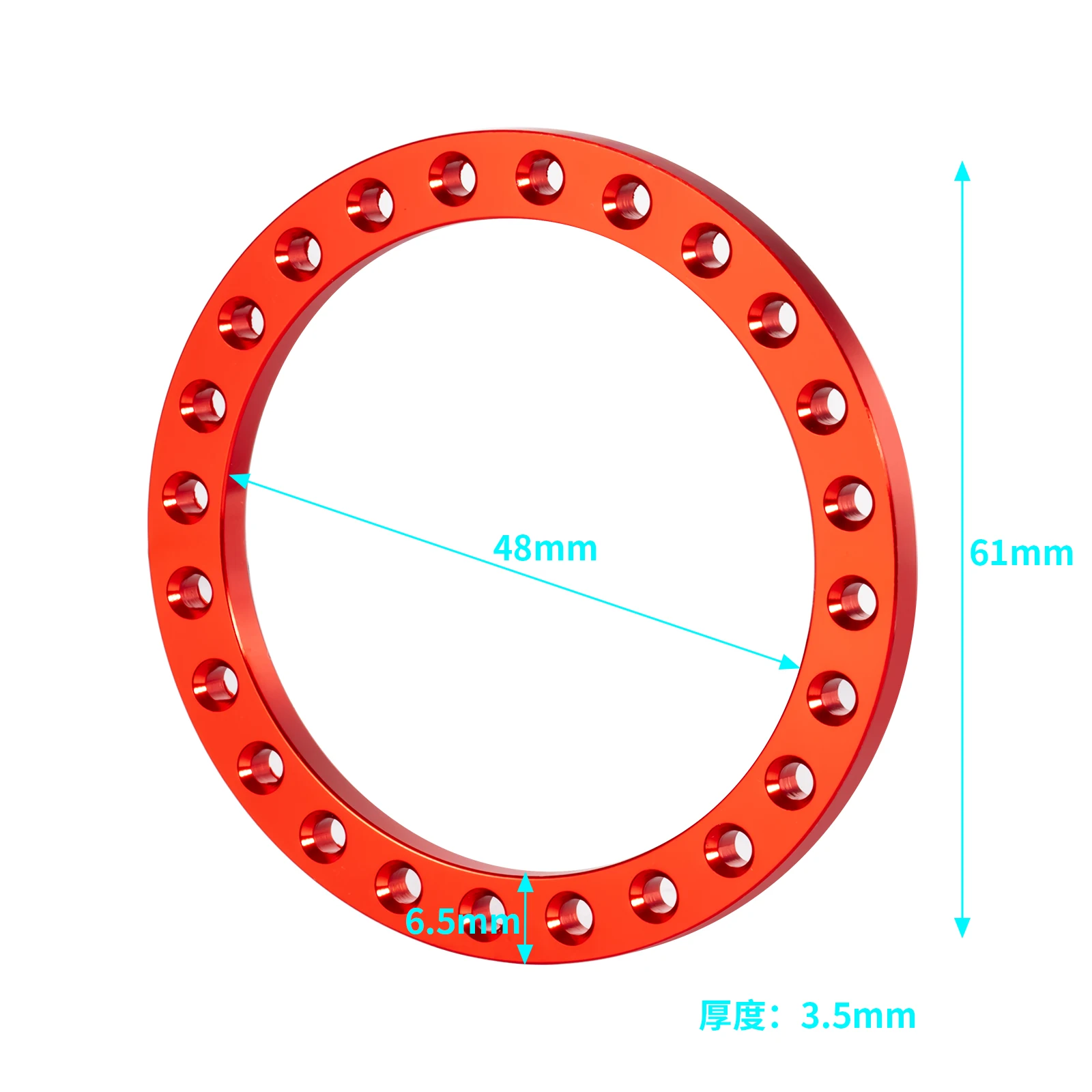 TRINOOD Metal Wheel Hub 17mm Hex Beadlock Wheels Rims for 1/7 UDR Desert Short Course Truck Off-road Buggy Upgrade Parts