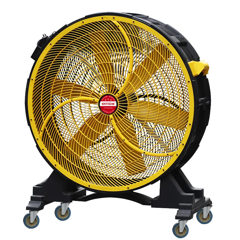 Industrial large diagonal flow fan with ball bearings and stainless steel blades, AC power supply cooling system