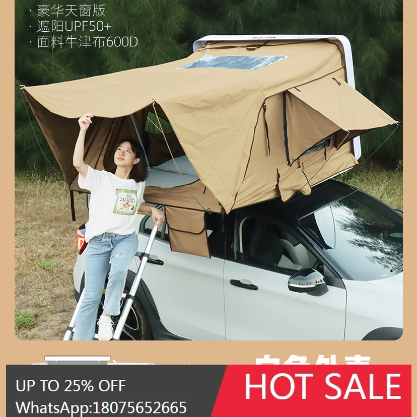 

SGF Side Flip Roof Tent Hard Shell Quick Open Outdoor Sunshade Camping Canopy