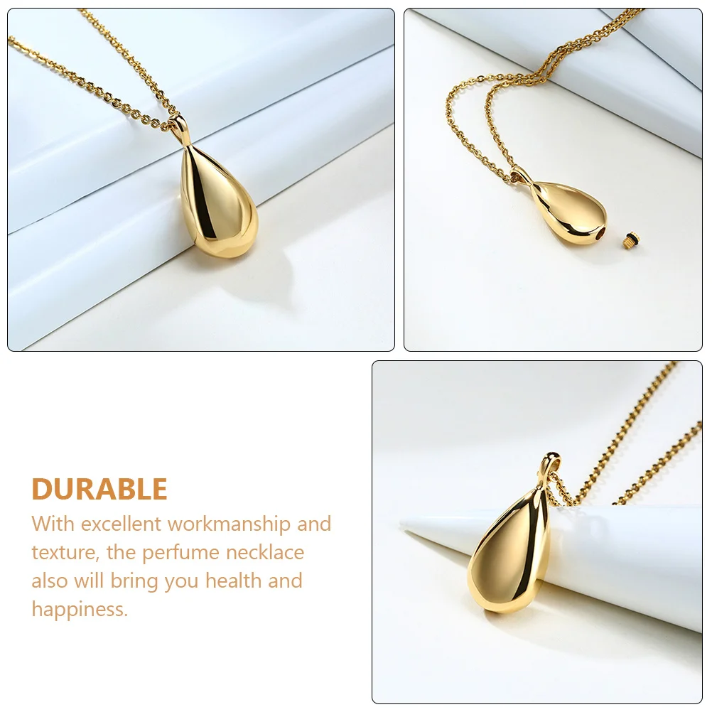 

Urn Pendant Necklace Memorial Necklaces for Ashes Jewelry Essential Oil Men Women Diffuser Teacher Aroma Miss