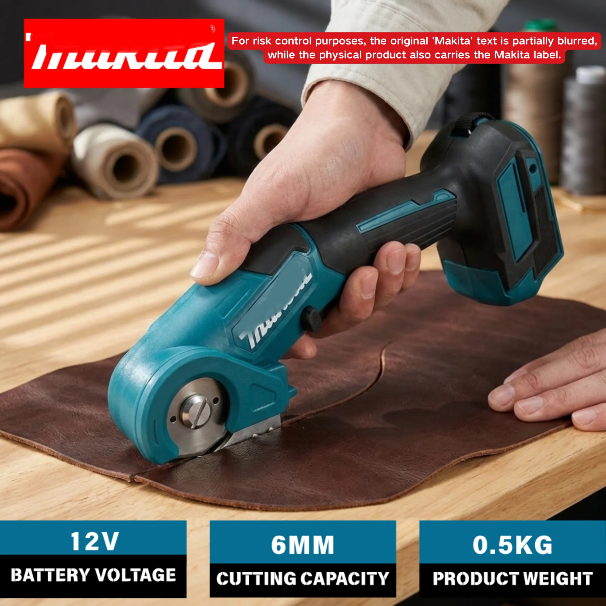 Makita Cordless Carpet Scissors Handheld Multi Functional Pruner Round Knife Cutting Cloth Scissors For Makita 18V Battery