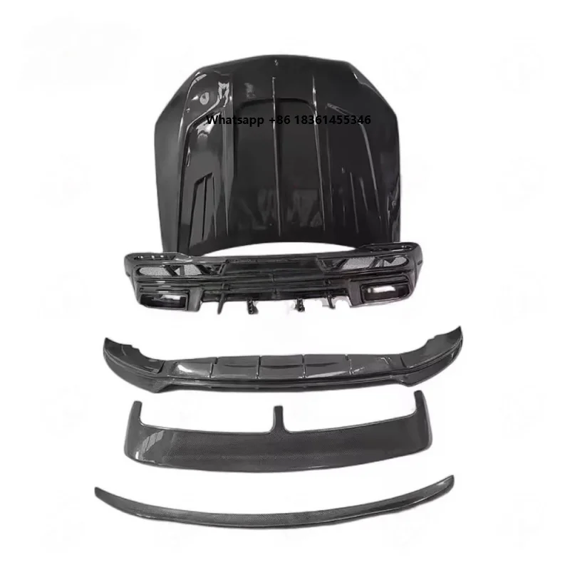 

Car Accessories W167 LD Style Carbon Fiber Bodykit Front Lip Diffuser Rear Spoiler Wing GLE 53 63 W1 Durable