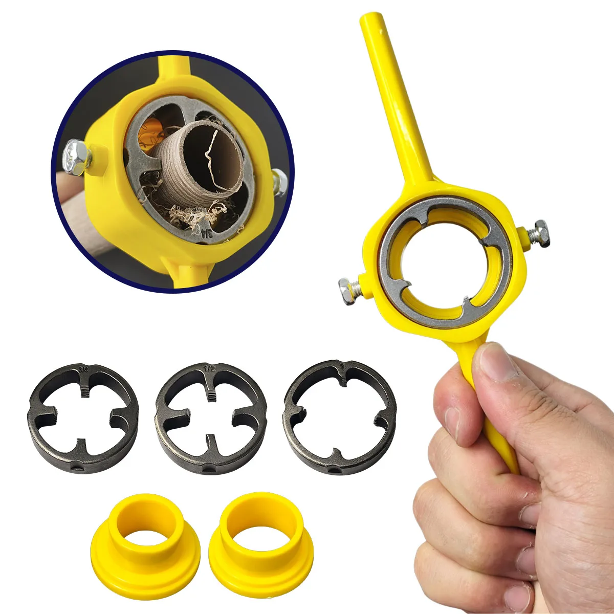 Kit Tarraxa Para Cano Tubos Pvc 6pçs 1/2 - 3/4 - 1 Pol