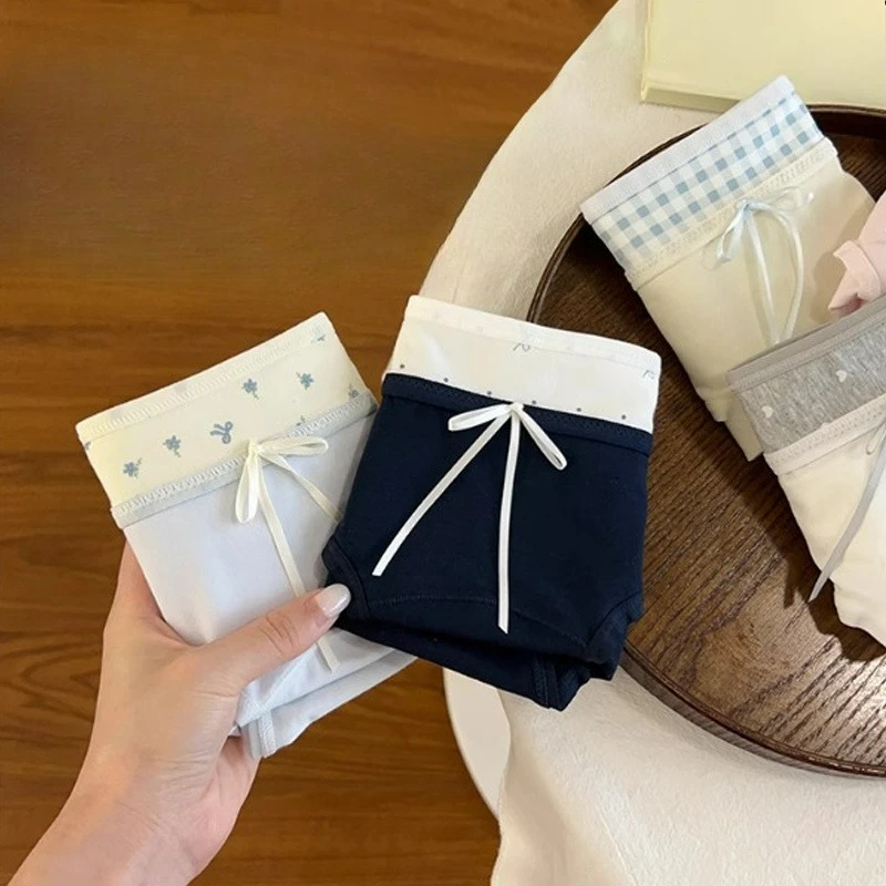 

Panties Girls Pure Cotton New 10A Cotton Antibacterial Crotch Women's Skin-friendly Women's Briefs Skin-friendly Comfortable