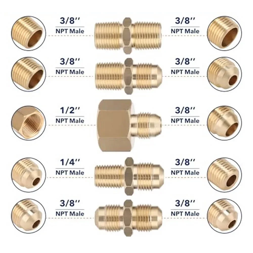 For Outdoor Camping 12FT Propane Gas Hose Bbq And Rv Gas Line Propane Hose Bbq Gas Connector Solid Brass Fittings
