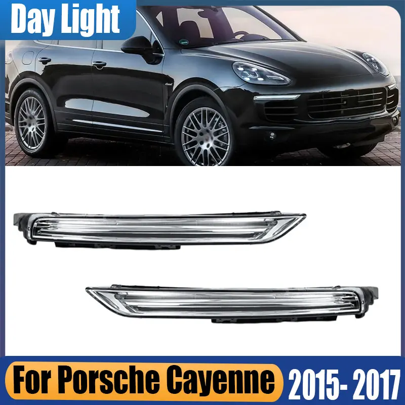 7P5941181J 7P5941182J  For Porsche Cayenne 2015-2017 LED DRL Driving FogLamp Car Light Daytime Running Light Day Light Assembly