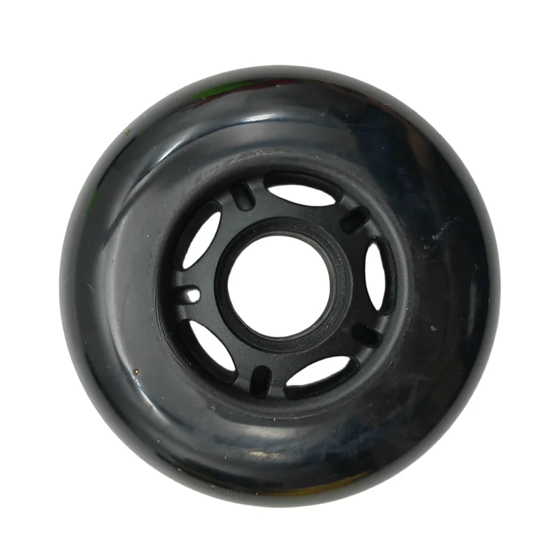 Roda não intermitente para patins, roda preta, frete grátis, 72mm, 76mm, 80 mm