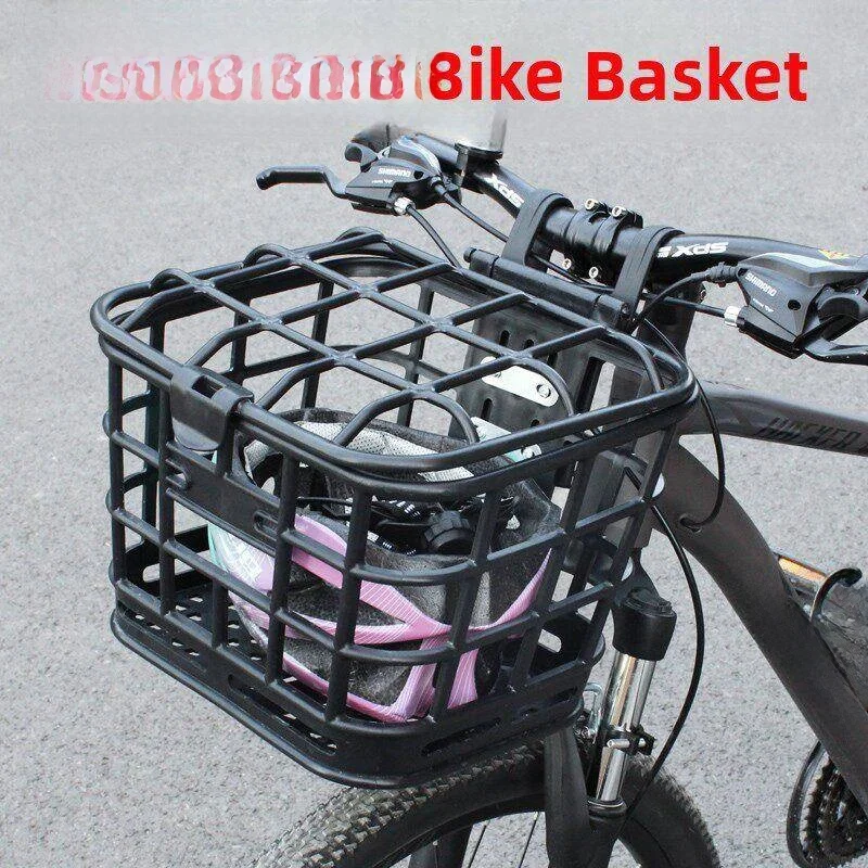 

Передняя корзина для горного велосипеда, защита от падения, одинарная велосипедная корзина, передняя подвесная корзина, грузоподъемная, для повседневного использования