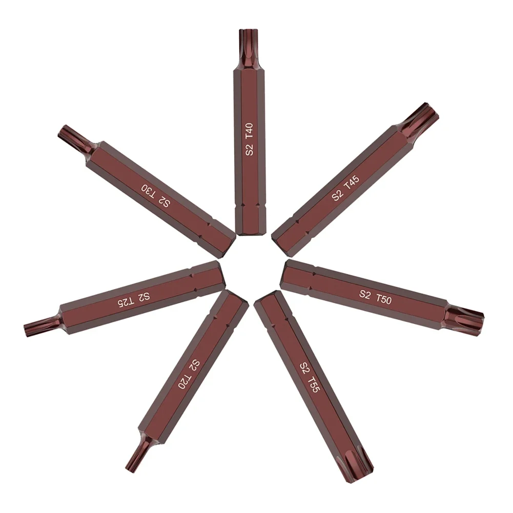 Насадки для отвертки 75 мм, насадки для электрической отвертки T20/T25/T30/T40/T45/T50/T55 Torx, насадки для сильной магнитной отвертки с шестигранной головкой, ручной инструмент