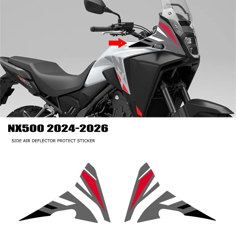 Для мотоцикла HONDA NX500 NX 500 2024-2026: боковой воздушный дефлектор, защитная наклейка, боковой ветровой дефлектор, декоративная наклейка.