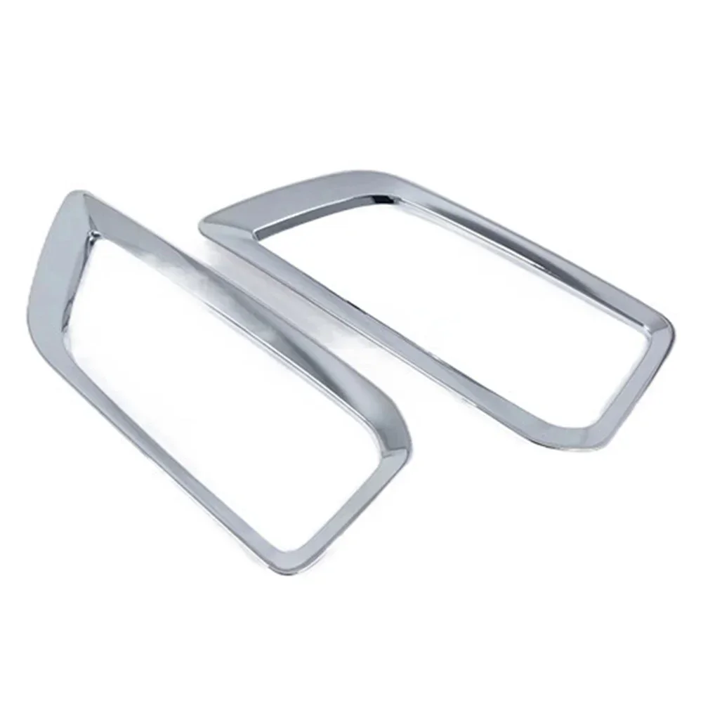 

For Car Exterior Upgrade Fog Lamp Covers Fog Lamp Covers Chrome Finish Easy Install High-Quality Plastic Perfect Fit