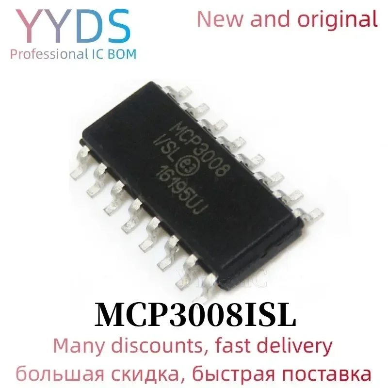 10Pcs Mcp3008-I/Sl … - image