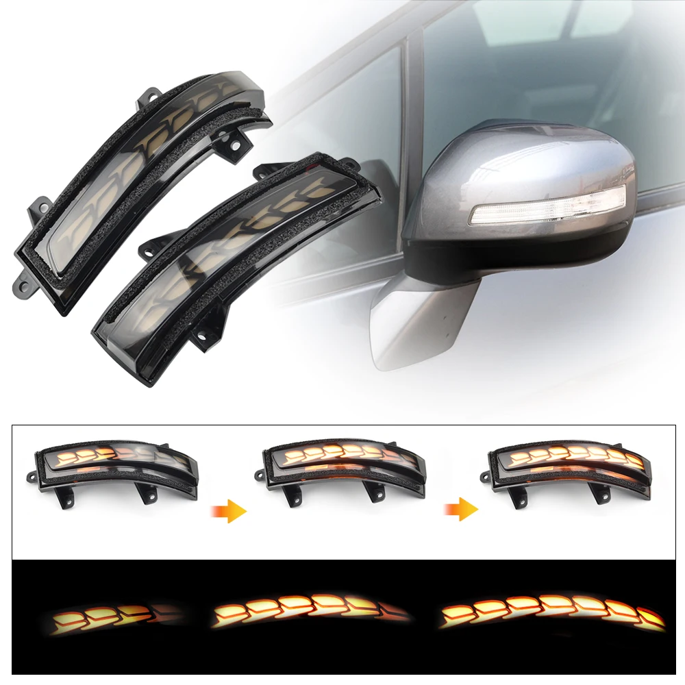 

For Honda Civic 9th MK9 Jade Crider City 2Pcs Dynamic Blinker Side Wing Mirrors Turn Signal Light Indicator