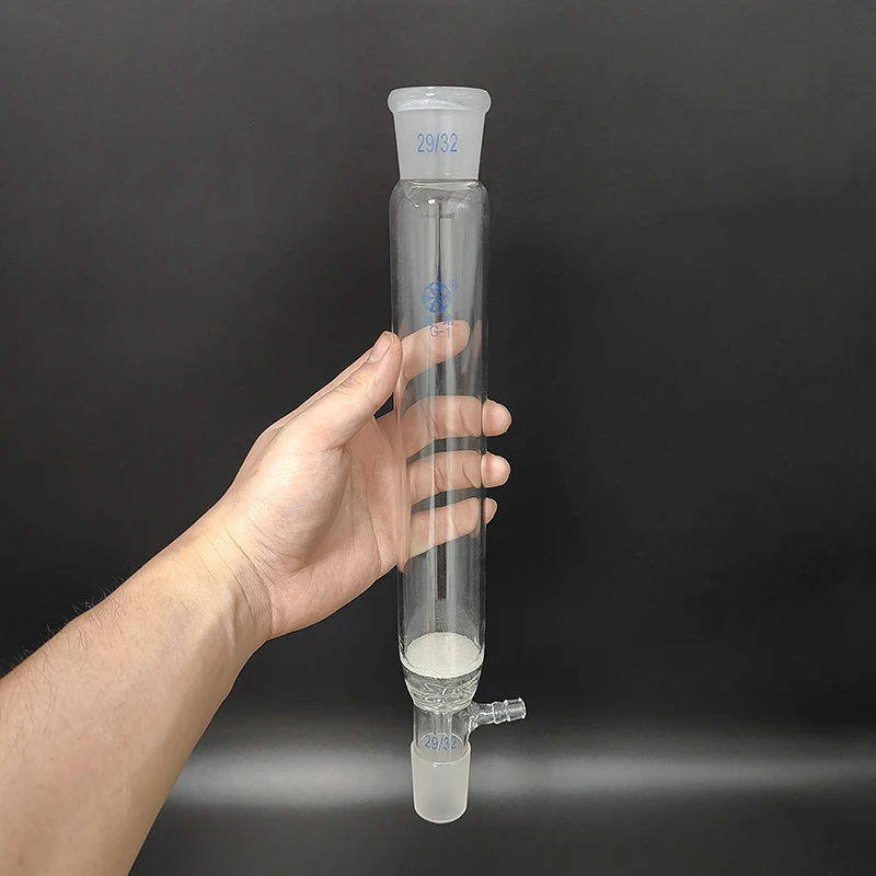 

FAPE Decompression chromatography column,O.D. 40mm,E.L 200mm, 29/32, Sand board G1/G2/G3/G4/G5/G6,Analysis column