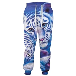 Pantalones de chándal Vintage para hombre, ropa informal de gran tamaño con estampado 3d de animales, arte de gato, Harajuku, Y2k, nuevo