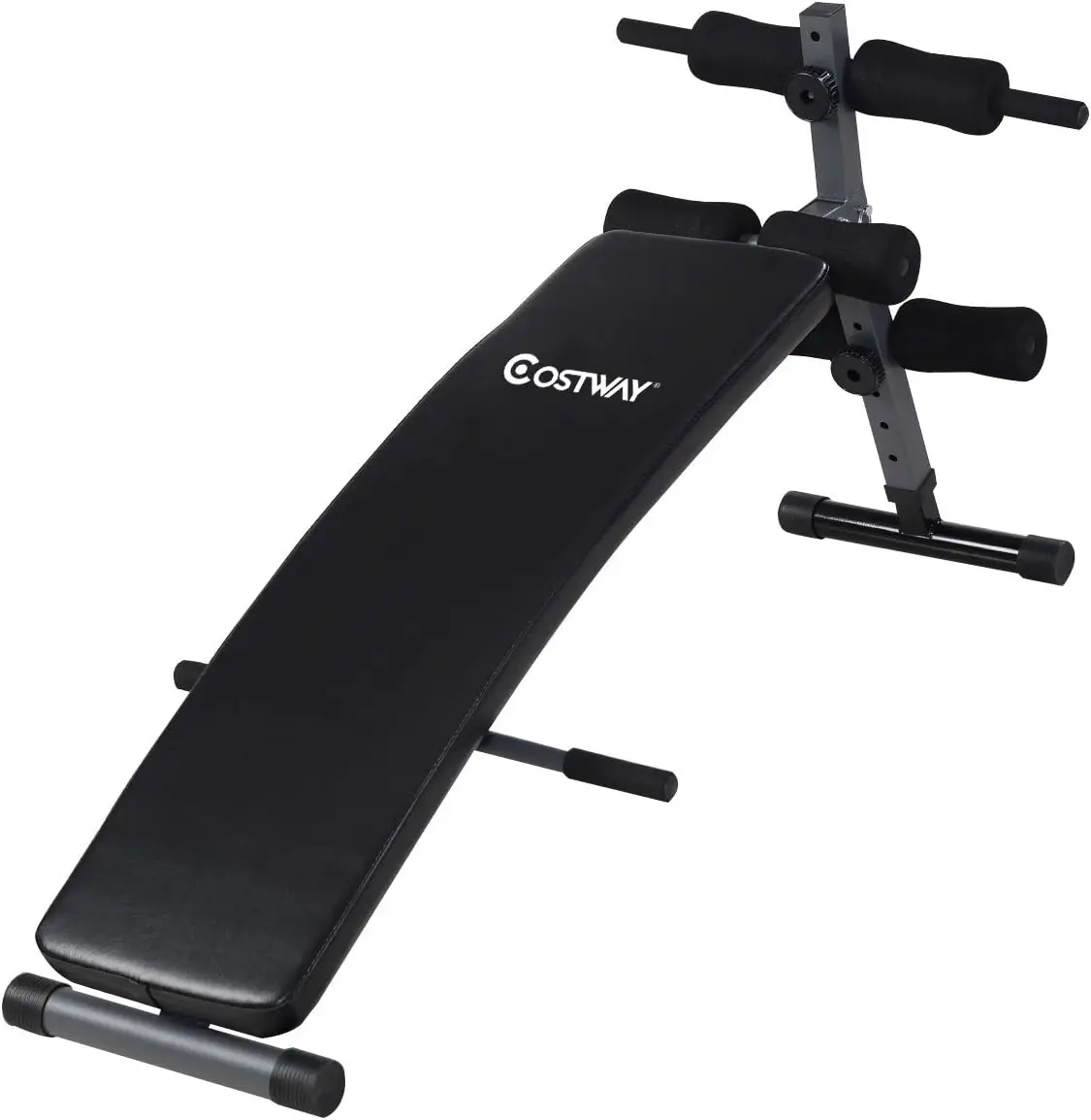 

Adjustable Arc-Shaped Decline Sit up Bench Crunch Board Exercise Fitness Workout