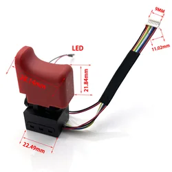 1pcs Cordless Drill Trigger Switch JD03-1100K JIADEN KR13D Speed Control Push Button Trigger Switch Accessories DC O.1A 36V