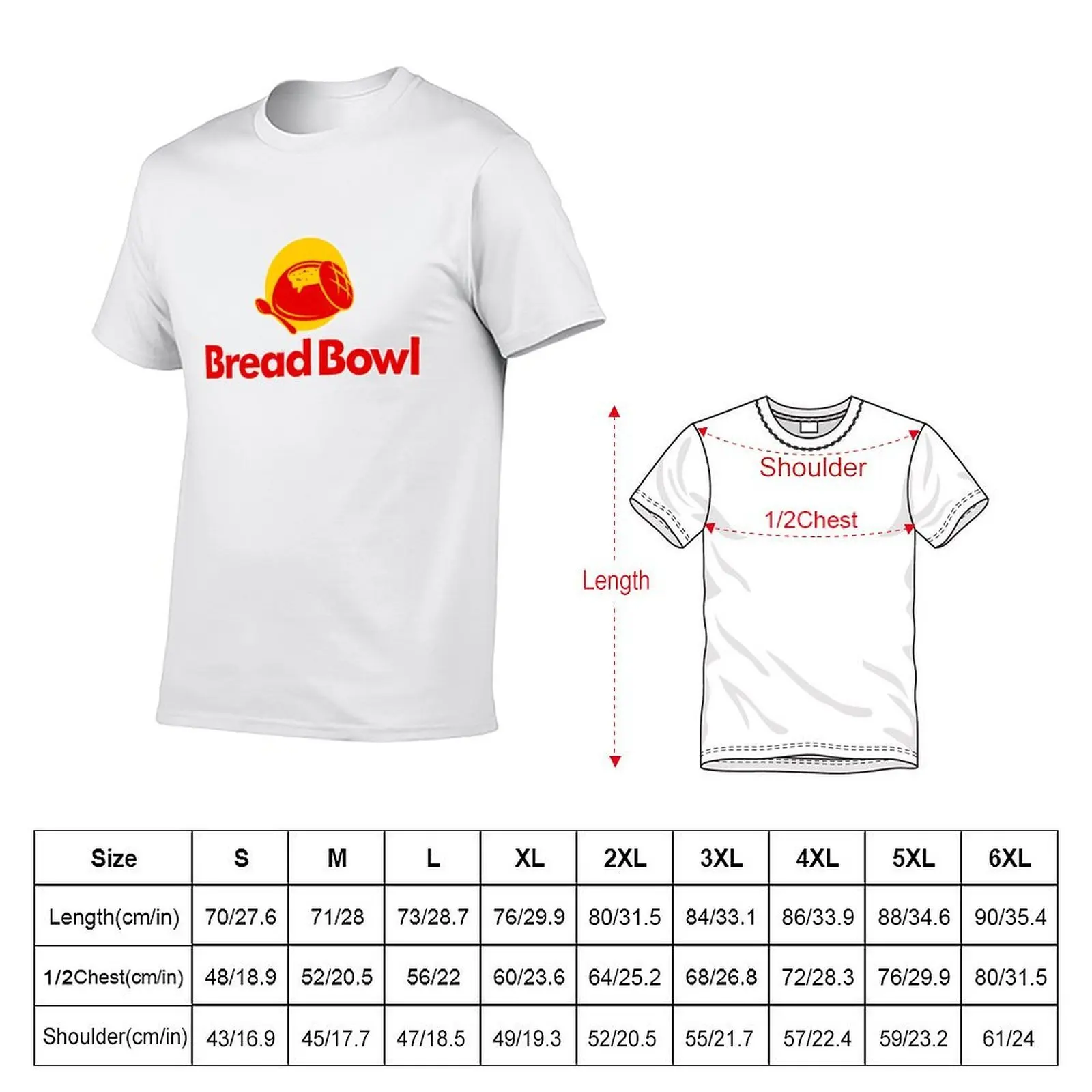 Bread Bowl T-Shirt t shirt man cotton t shirts for man graphic funny man graphic t shirt T-shirt